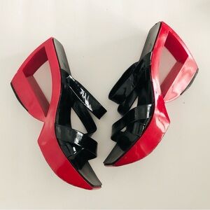 🔥 Robert Clergerie Paradis Wedge Sandals 7.5